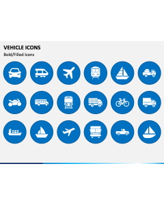 Vehicle Icons PPT Slide 1