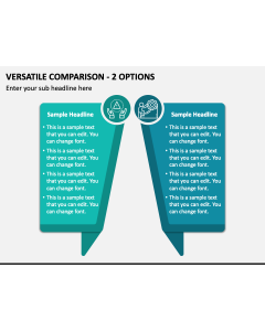 Versatile Comparison - 2 Options PPT Slide 1