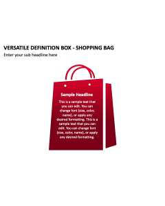 Versatile Definition Box - Shopping Bag PPT Thumbnail