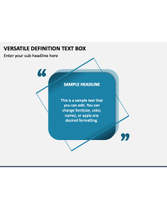 Versatile Definition Text Box PPT Slide 1