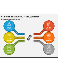 Versatile Infographic - 6 Circle Elements PPT Slide 1