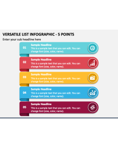 Versatile List Infographic - 5 Points PPT Slide 1