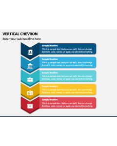Vertical Chevron PPT Slide 1