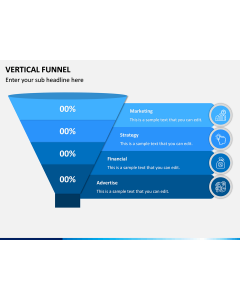Vertical funnel free PPT slide 1