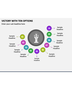 Victory with Ten Options PPT Slide 1