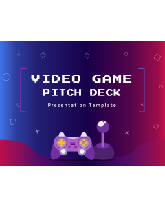 Video Game Pitch Deck PPT Slide 1