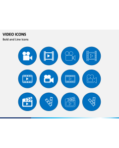 Video Icons PPT Slide 1