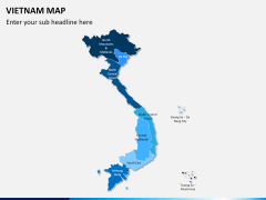 Vietnam map PPT slide 1