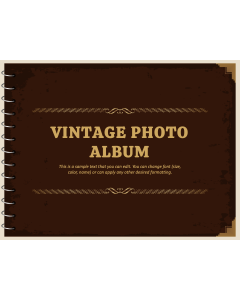 Vintage Photo Album Theme PPT Slide 1