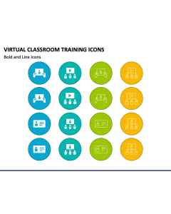 Virtual Classroom Training Icons PPT Slide 1