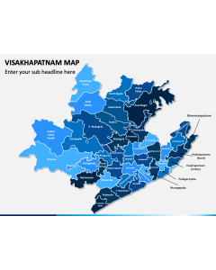 Visakhapatnam Map PPT Slide 1