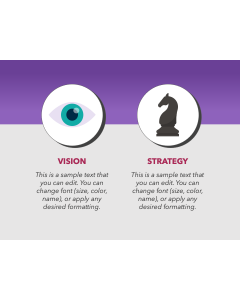 Animated Vision and Strategy PPT Slide 1