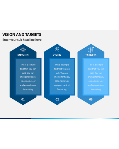 Vision and Targets PPT Slide 1