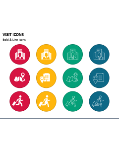 Visit Icons PPT Slide 1