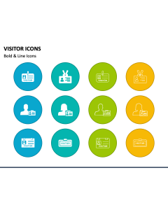 Visitor Icons PPT Slide 1