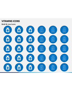 Vitamins Icons PPT Slide 1