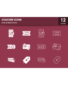 Voucher Icons PPT Slide 1