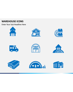 Warehouse Icons PPT slide 1