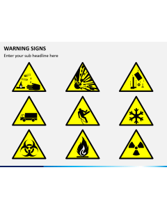 Warning signs PPT slide 1
