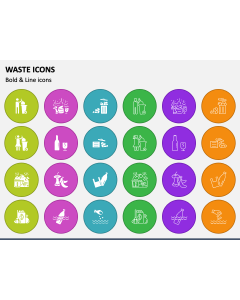 Waste Icons PPT Slide 1