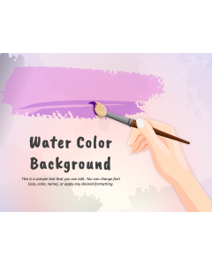 Water Color Background PPT Slide 1