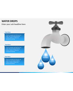 Water drops PPT slide 1