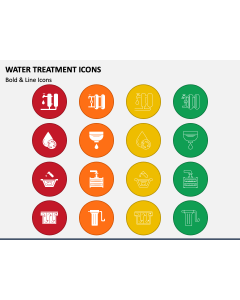 Water Treatment Icons PPT Slide 1