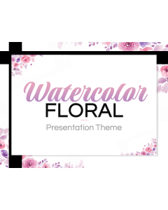 Watercolor Floral Theme PPT Thumbnail