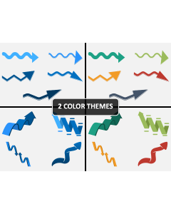 Wave Arrow PPT Cover Slide