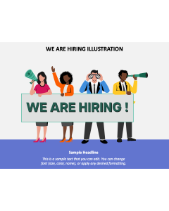 We are Hiring - Illustration PPT Slide 1
