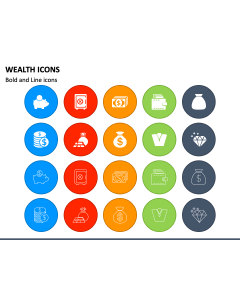 Wealth Icons PPT Slide 1
