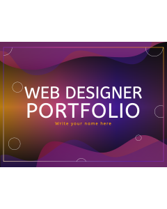 Web Designer Portfolio PPT Slide 1