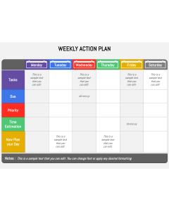 Weekly Action Plan PPT Slide 1