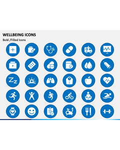Wellbeing Icons PPT Slide 1