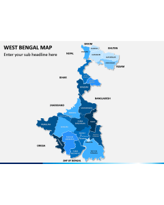 West Bengal Map PPT Slide 1