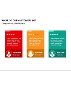 What Do Our Customers Say PPT Slide 1