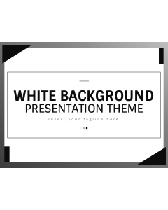 White Background Presentation Theme PPT Slide 1