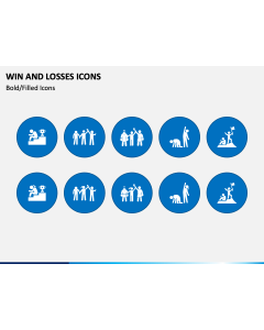 Win and Losses Icons PPT Slide 1