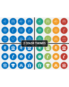 Winning Icons PPT Cover Slide