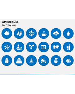 Winter Icons PPT Slide 1