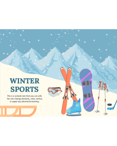 Winter Sports Theme PPT Slide 1
