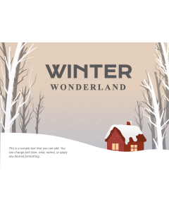 Winter Wonderland Theme PPT Slide 1