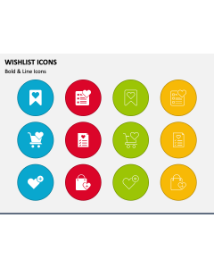 Wishlist Icons PPT Slide 1