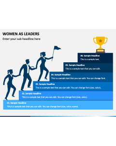 Women as Leaders Free PPT Slide 1