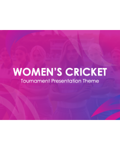 Women's Cricket Tournament Theme PPT Thumbnail