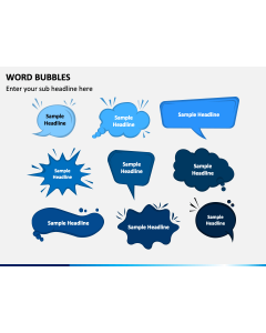 Word Bubbles PPT Slide 1