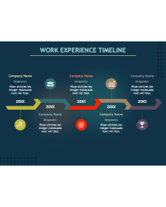 Work Experience Timeline PPT Slide 1
