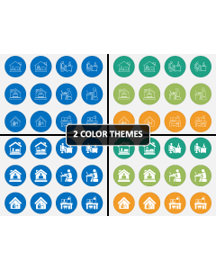 Work From Home Icons PPT Cover Slide