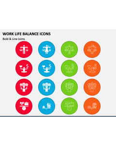 Work Life Balance Icons PPT Slide 1
