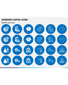 Working Capital Icons PPT Slide 1